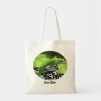 Green Hawaiian Gecko Rider Custom Quote, ZKA Tote Bag