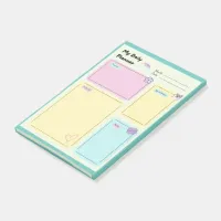 Colorful Pastel Kawaii Cute Daily Planner Post-it Notes