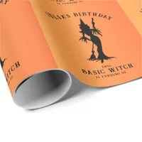 Basic Witch Modern Women Halloween  Wrapping Paper