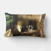 Sugar Glider in Furry Tree Truck Hanging Bed Lumbar Pillow