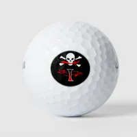 Jolly Roger I Monogram Initial Golf Balls