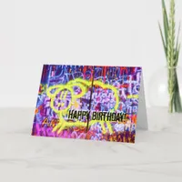 Birthday Graffiti Sheep Card