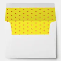 50 & Fabulous Birthday Yellow Red Return Address Envelope