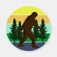 Sasquatch Believer | Vintage Sunset Bigfoot   Sticker