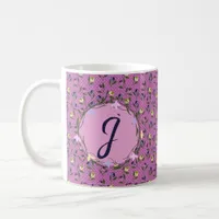 Pretty Pink Purple and Yellow Pansies Bath Mat Coffee Mug