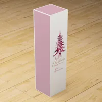 Dusty pink re Pagoda Christmas Tree, Hostess gift, Wine Box