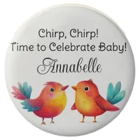 Bird-Themed Baby Shower Cute Watercolor Chocolate Covered Oreo