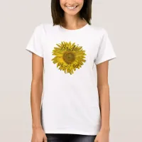 Yellow Sunflower Bride Wedding T-Shirt