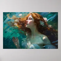 A curious mermaid poster
