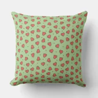 Hearts and Dots Throw Pillow