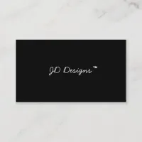 Customizable Black & White Monogram Business Cards