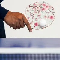 Cherry Blossom Ping Pong Paddle