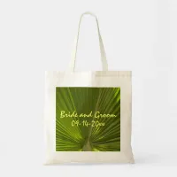 Tropical Palm Wedding Tote Bag