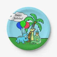 Dinosaur Themed Birthday Plates
