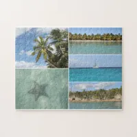 Caribbean Travel Vacation Photo Collage Jigsaw Puzzle