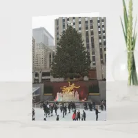 Merry Christmas, NYC Rockefeller Center Skaters Holiday Card