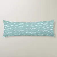 Nautical Sea Waves Summer Beach House Personalized Body Pillow