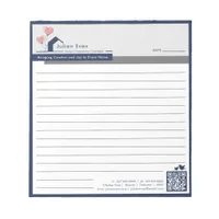 Simple Navy blue White House Logo Message Lined Notepad