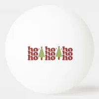 Ho Ho Ho Retro Groovy Christmas Holidays Ping Pong Ball