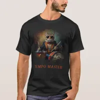 *~* Percussionist Cool Cat AP91 Focused DRUMMER  T-Shirt