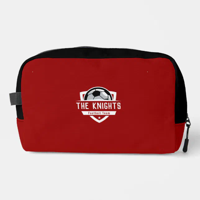 Football Sport Red Dopp Kit