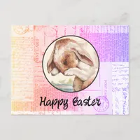 Vintage Bunny Easter Postcard