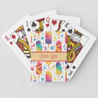 Mod Abstract Summer Frozen Treat Theme  Poker Cards