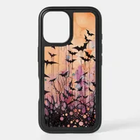 Bats and Abstract Halloween iPhone 16 Case