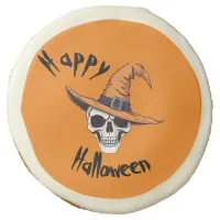 Happy Halloween Skull  Sugar Cookie