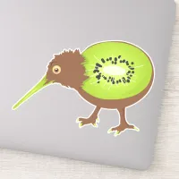 Kiwi Bird Funny Fruit Sticker