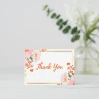 Simple Floral Thank You Card