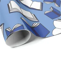 School Librarian Teacher Bookworm Library Books Wrapping Paper