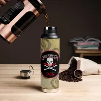 Personalized Pirate Captain Water Bottle