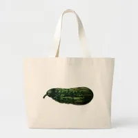 cucumber vintage large tote bag