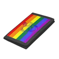 Male Couple Pride Symbols Rainbow Flag Trifold Wallet