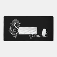 Personalized Monogram Initial Desk Mat