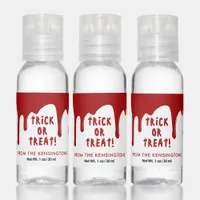 Fun Creepy Halloween Blood Drips Trick or Treat Hand Sanitizer