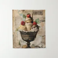 Ice cream Sundae Collage  Tapestry