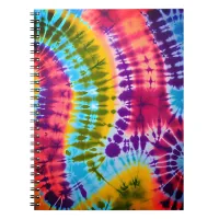 Tie-Dye Colorful Art Vibrant Spiral Photo Notebook