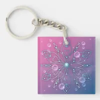 Underwater Shiny Elegant Luxurious Royal Mandala   Keychain