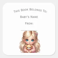 Customize Girl Book Plate