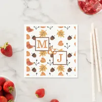 Personalized Fall Couple Napkins