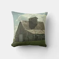 The Big White Barn Throw Pillow