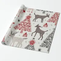 Christmas Trees and reindeer, Wrapping Paper