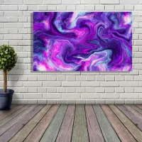 purple, blue, pink fluid poster