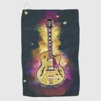 Cool Personalized Guitar Art Golf Towel