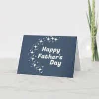 Retro Stars "Happy Father's Day" Card