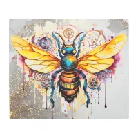 *~* Bee Mandala  Rainbow SC5  Sacred  Metal Print