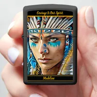 Leopard Aura: Colorful Motion Serenity Zippo Lighter