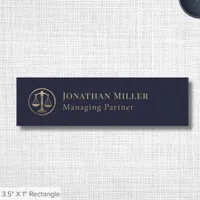 Law Office Attorney Lawyer Name Tag